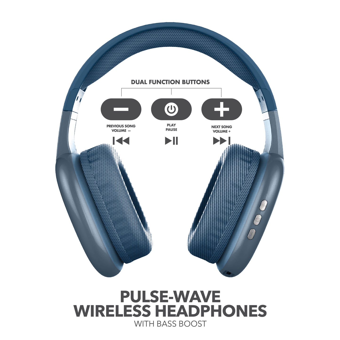 RCA Wave-56 Wireless Over-Ear Bluetooth Headphones, 20H Playtime, Hi-Res Audio - Top Tech Audio