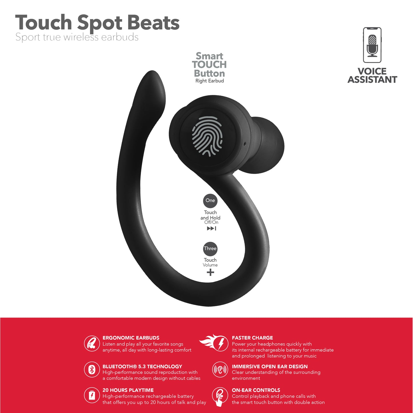 RCA Wave-70 True Wireless Earbuds with Hi-Res Audio & 20H Playtime - Top Tech Audio