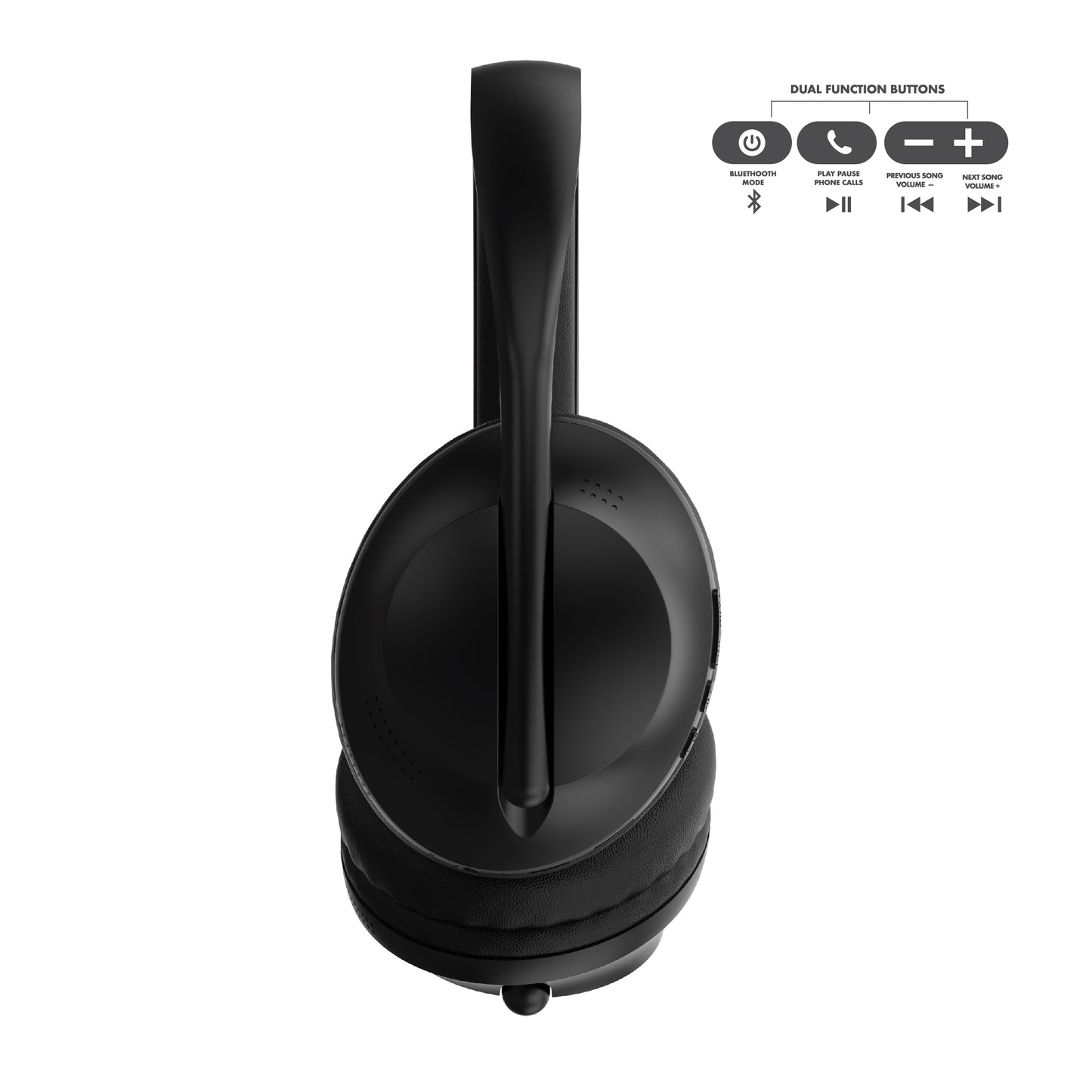 RCA Wave-55 Wireless Over-Ear Bluetooth Headphones, 12H Playtime, Hi-Resolution Audio - Top Tech Audio