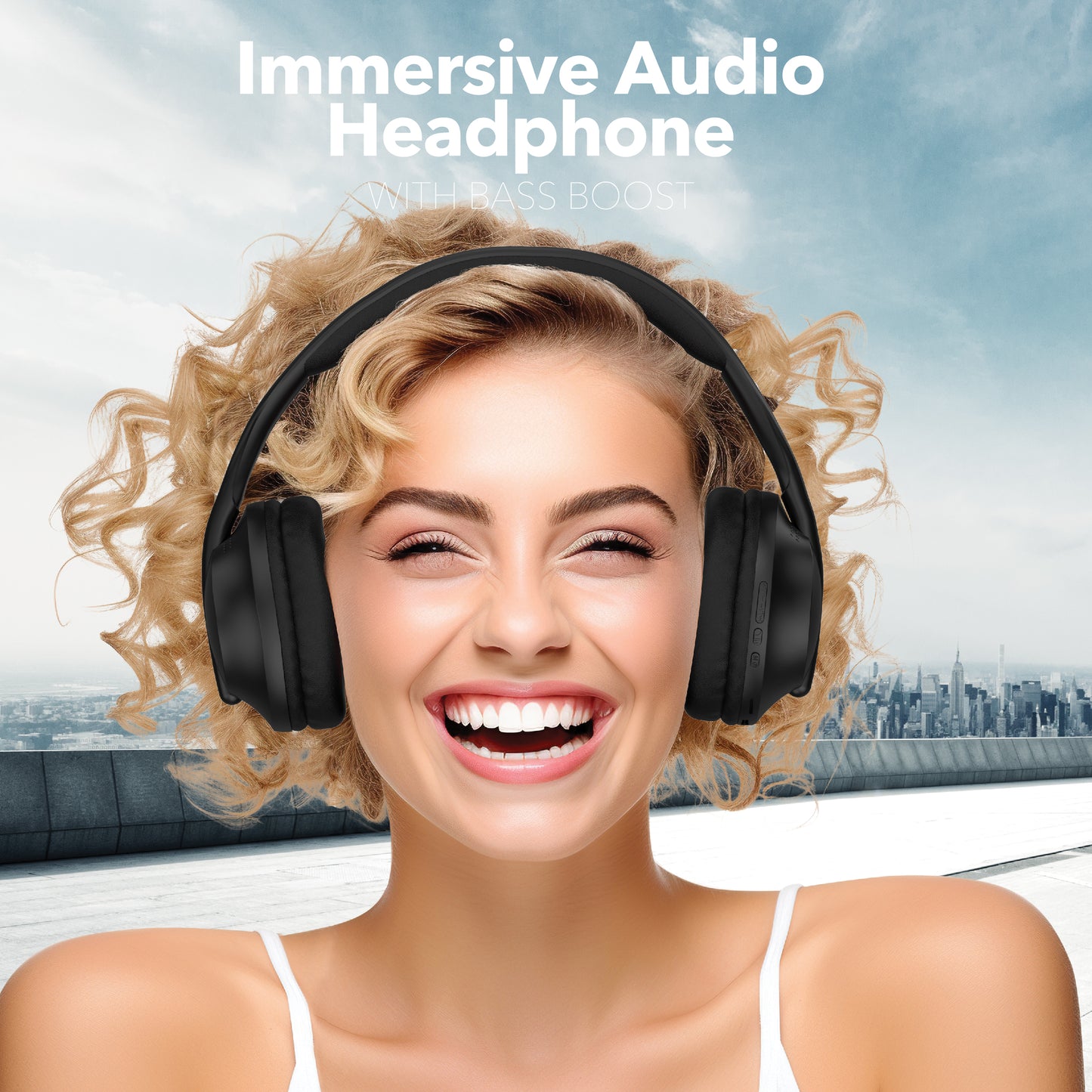 RCA Wave-55 Wireless Over-Ear Bluetooth Headphones, 12H Playtime, Hi-Resolution Audio - Top Tech Audio
