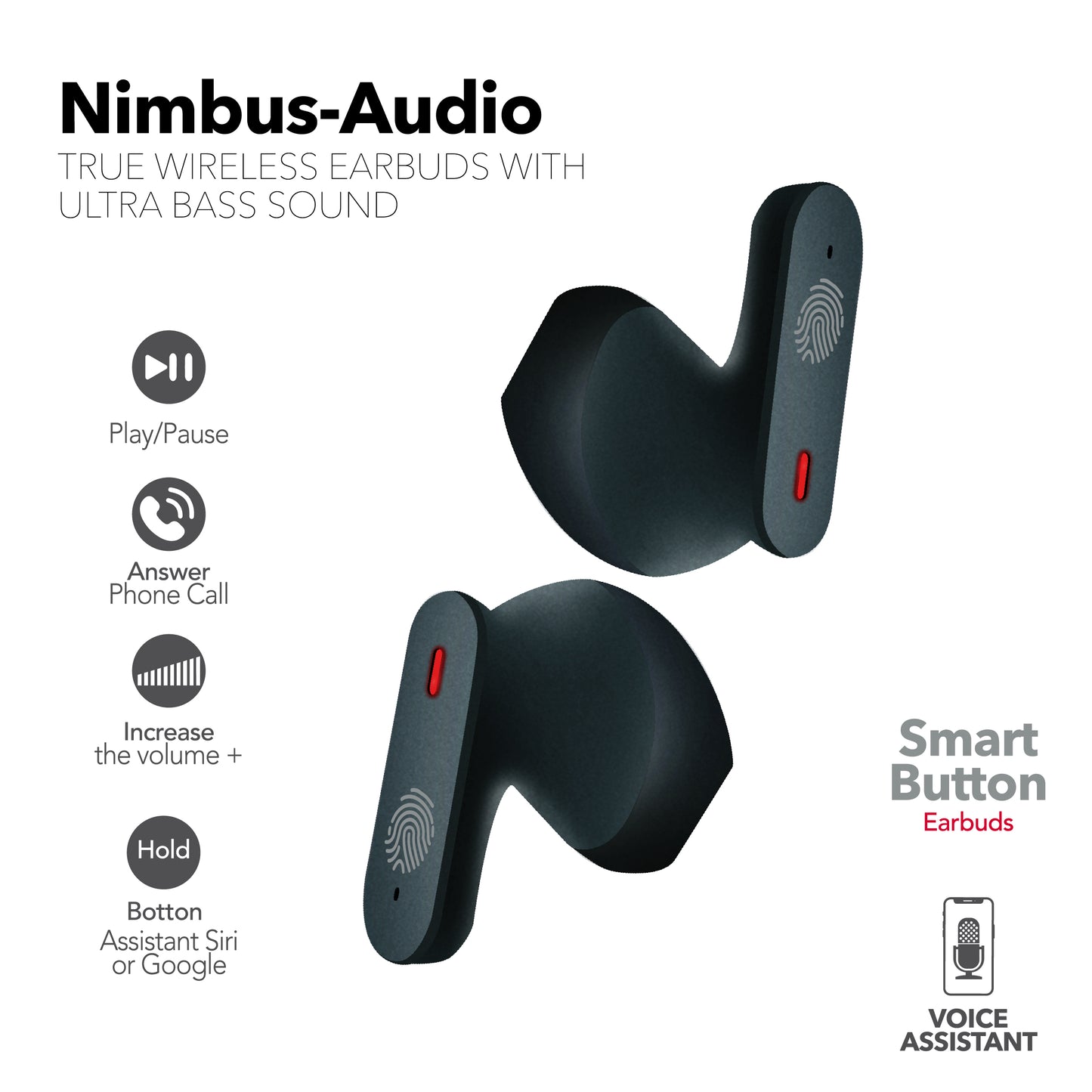 RCA Wave-78 True Wireless Earbuds, 20H Playtime, Hi-Res Audio, Big Bass - Top Tech Audio