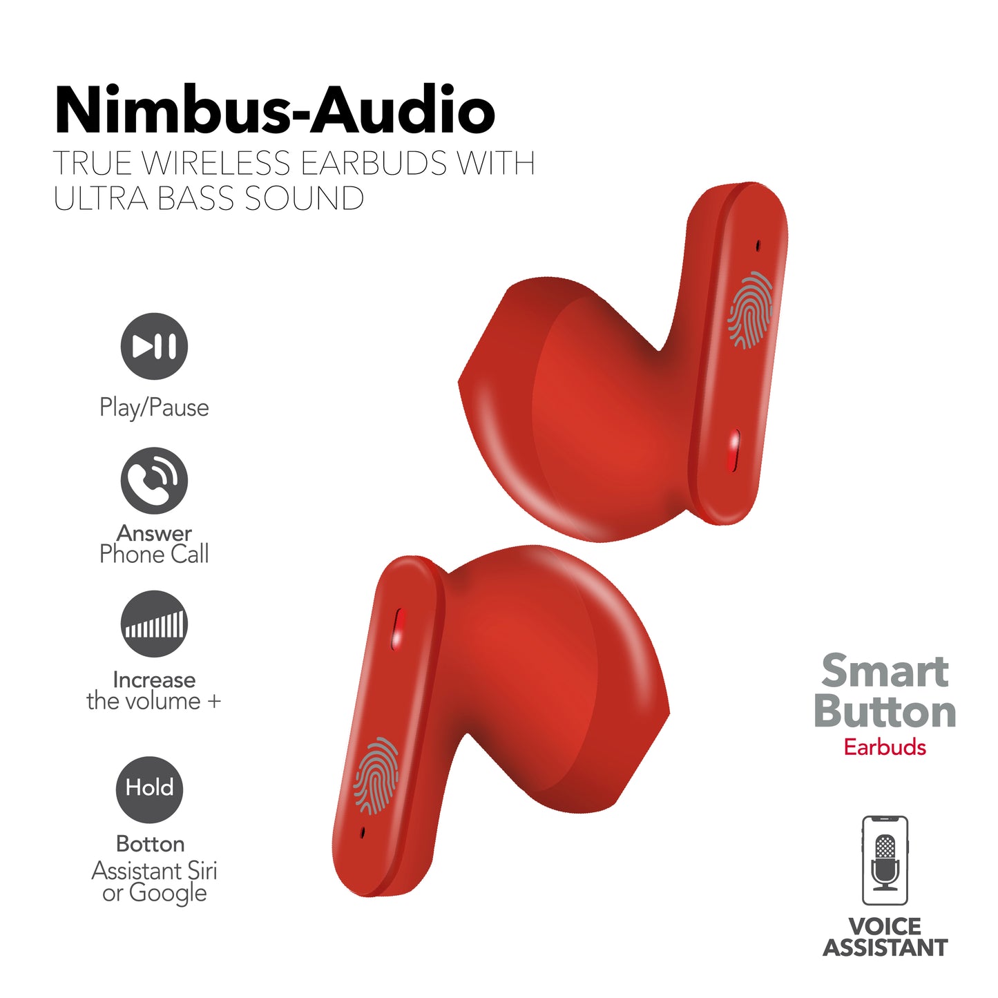 RCA Wave-78 True Wireless Earbuds, 20H Playtime, Hi-Res Audio, Big Bass - Top Tech Audio
