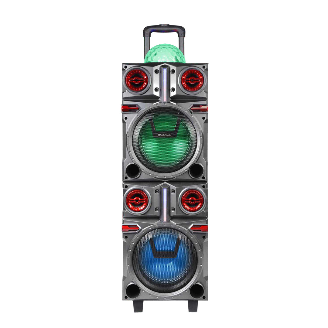 Spark-208 5000W Peak Power Fully Amplified Portable 2x8" Bluetooth Speaker - Top Tech Audio