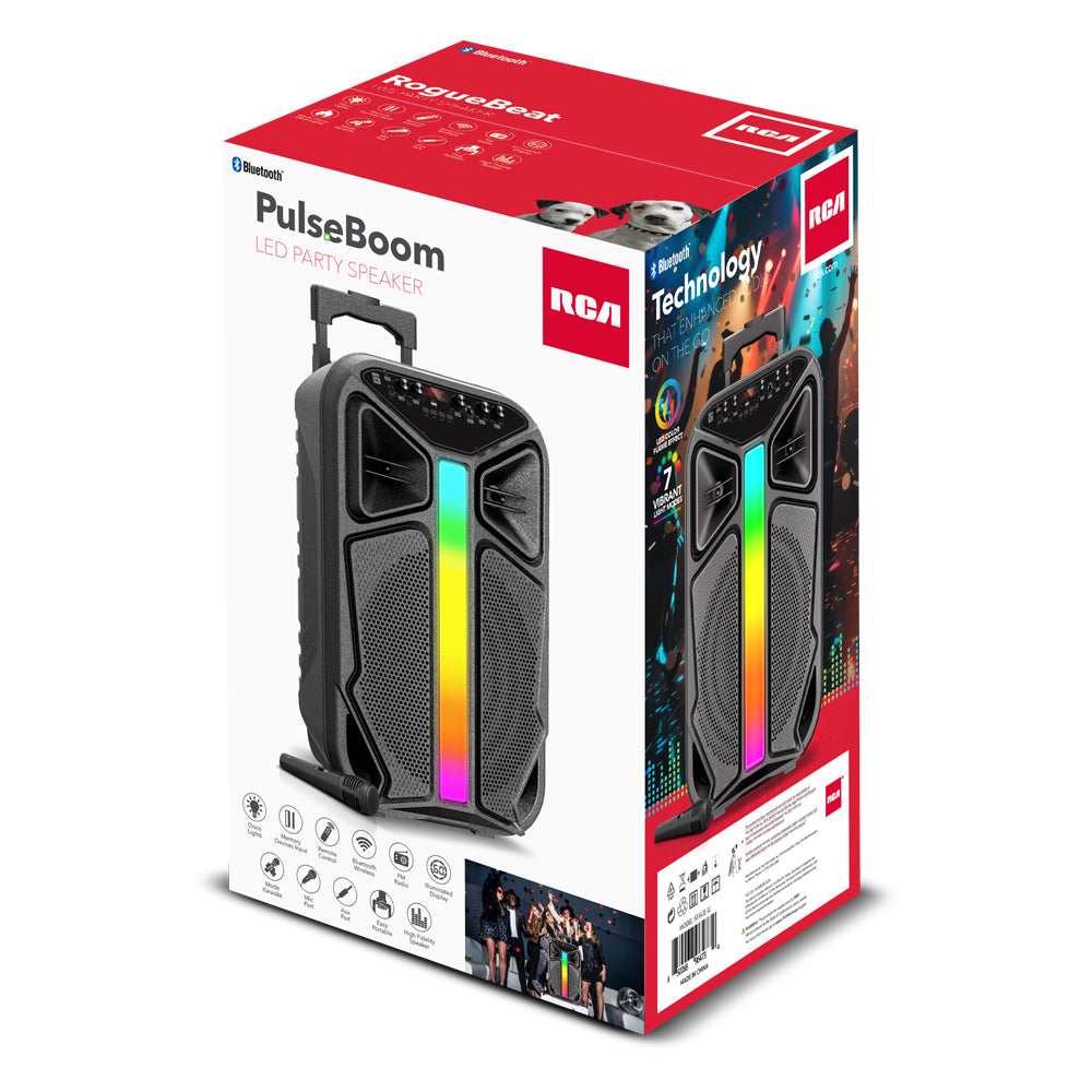RCA STAGE-12 12" Bluetooth Speaker with Mic, Remote Control & Multiple Inputs - Top Tech Audio