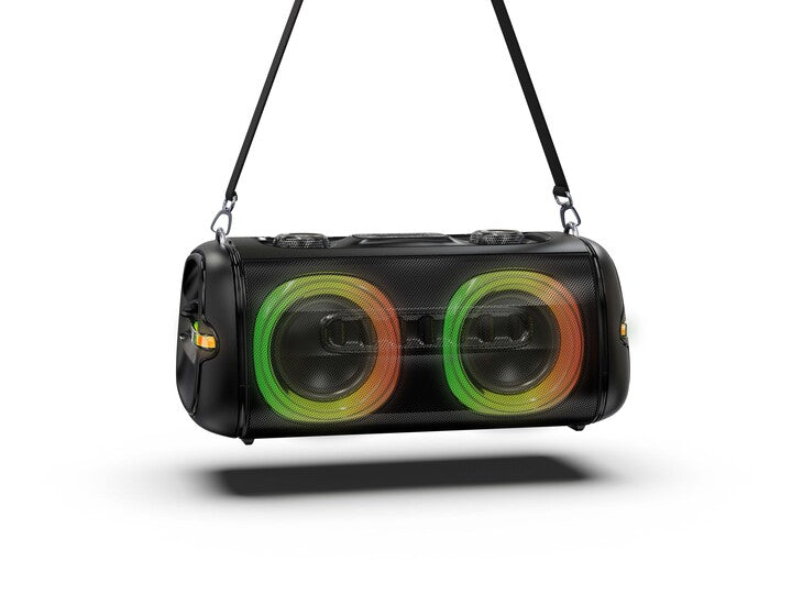 RCA FLAME-204 Double 4" Bluetooth Speaker with Carry Strap - FM/USB/TF/AUX/MIC IN - Top Tech Audio