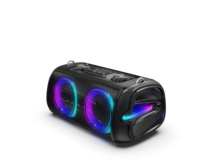 RCA FLAME-204 Double 4" Bluetooth Speaker with Carry Strap - FM/USB/TF/AUX/MIC IN - Top Tech Audio