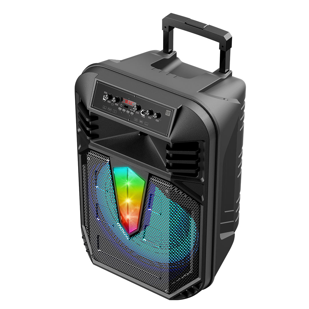 RCA STAGE-15 15" Dynamic Bluetooth Speaker with Stand, Mic & Remote Control - Top Tech Audio