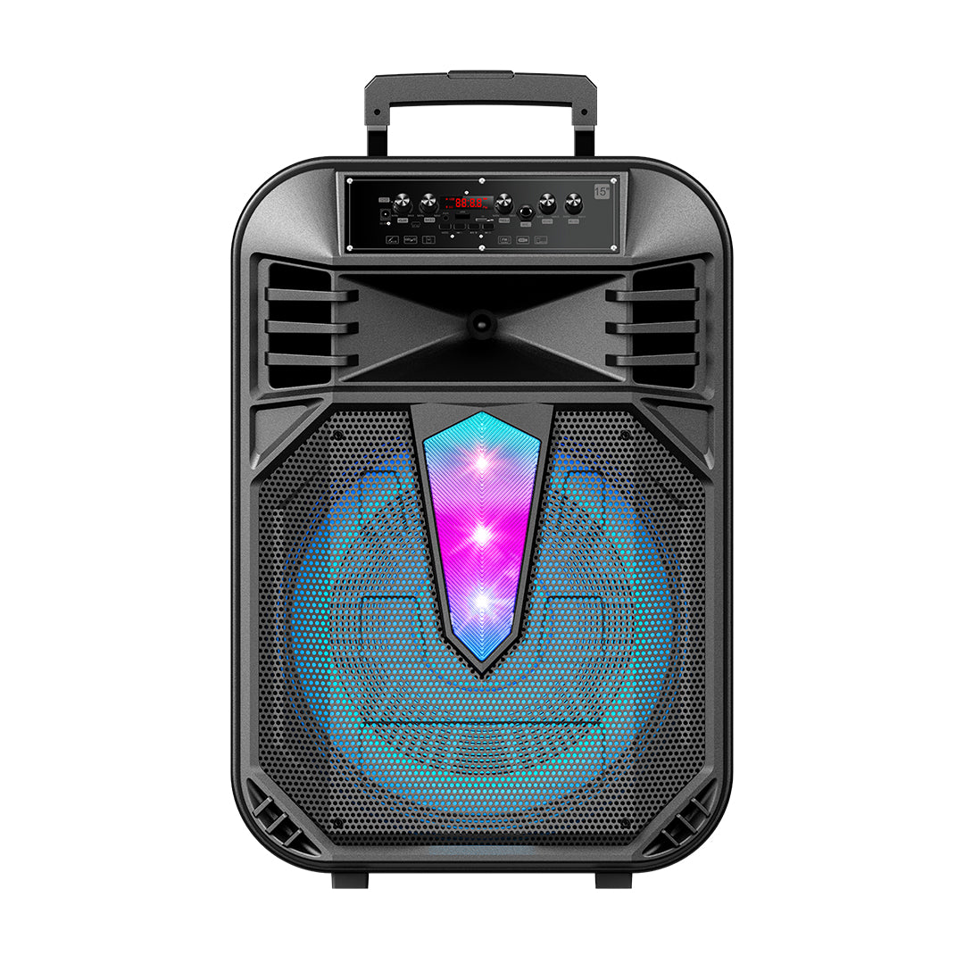 RCA STAGE-15 15" Dynamic Bluetooth Speaker with Stand, Mic & Remote Control - Top Tech Audio