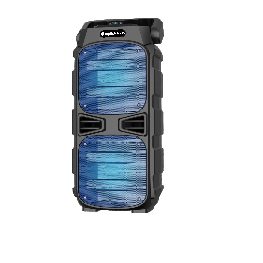 TOPTECH ANGEL-6, 2x6.5" Portable Bluetooth Speaker with Party Lights & Long Battery Life