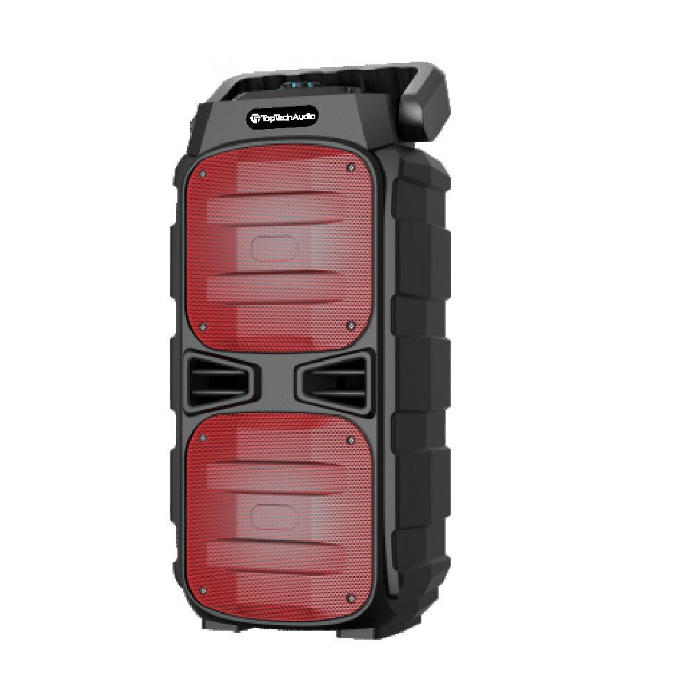 TOPTECH ANGEL-6, 2x6.5" Portable Bluetooth Speaker with Party Lights & Long Battery Life