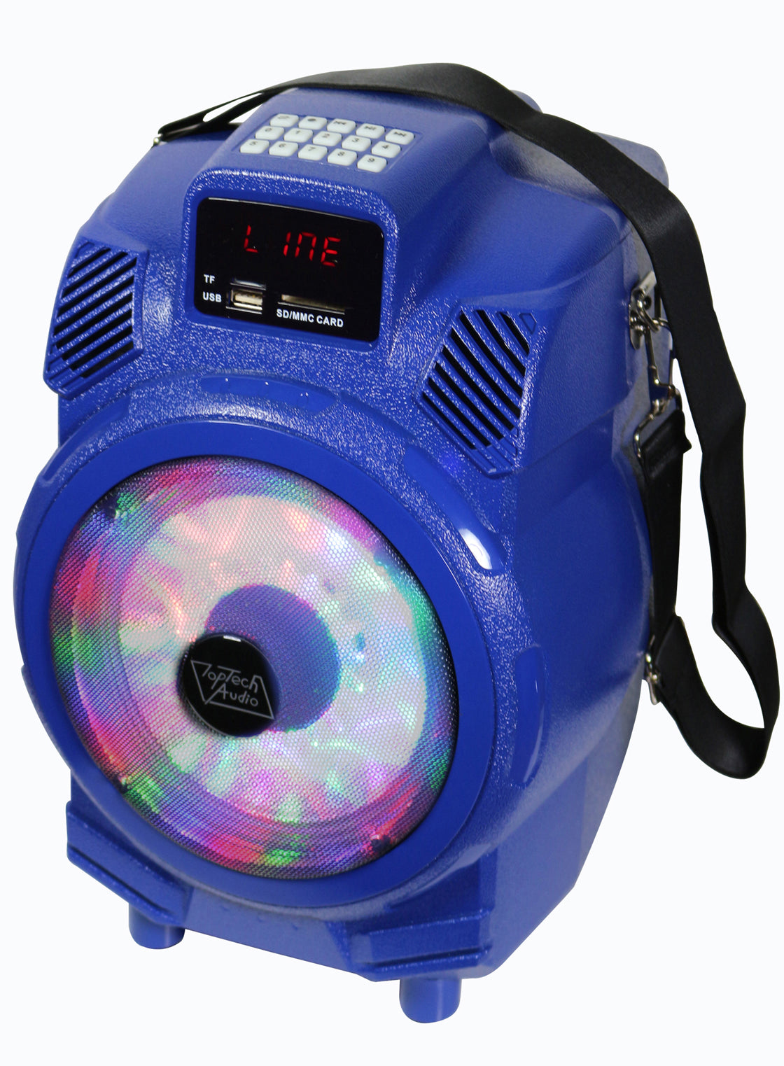 Fully Amplified 1200 Watts Peak Power 6.5” Portable Speaker with LED Light