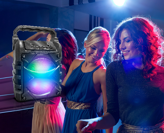 TOPTECH Jet-4 Bluetooth Speaker, 4" Woofer, 400W, Karaoke, 100ft Range, Portable - Top Tech Audio