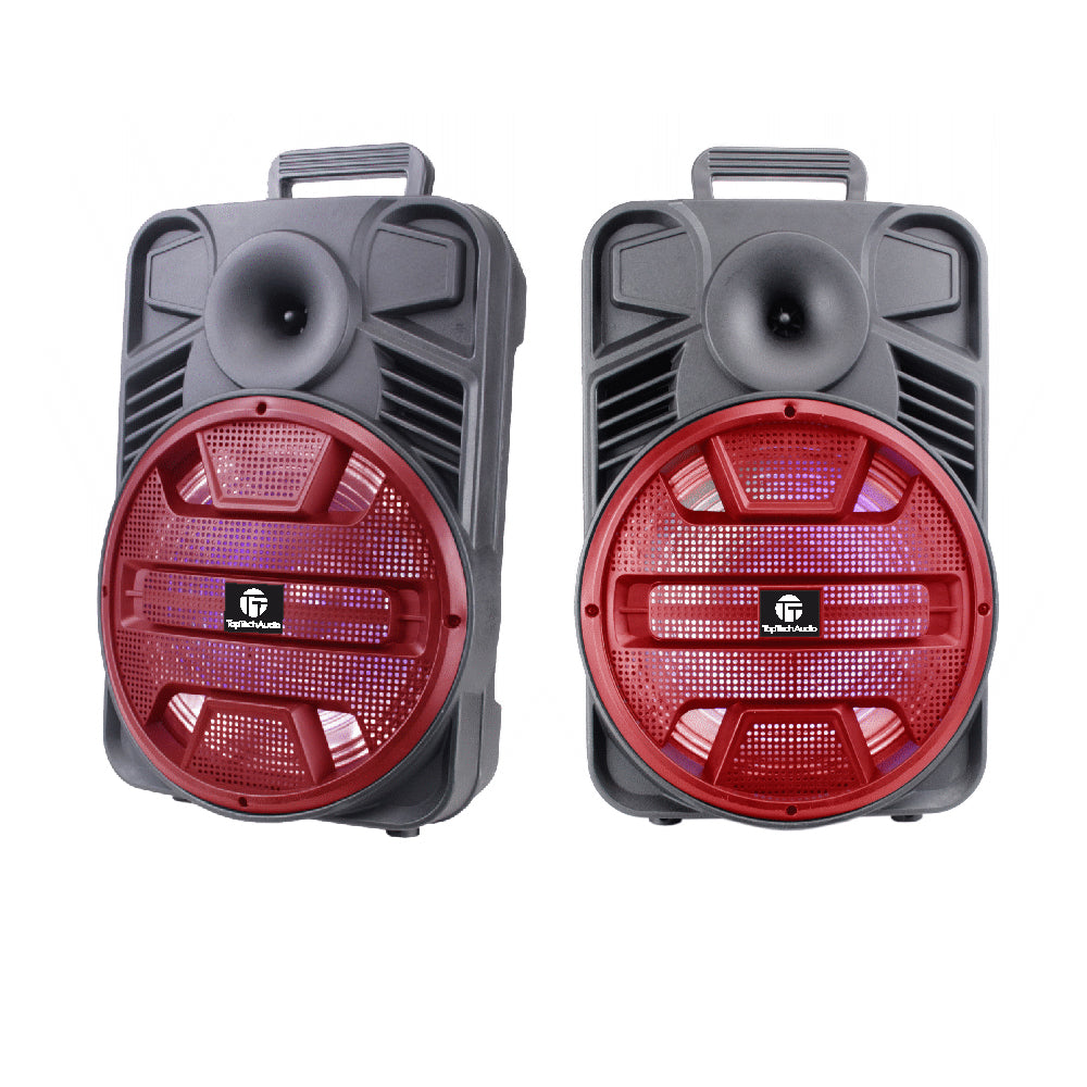 Fully Amplified Multimedia Rechargeable Speaker 3000 Watts Peak Power 12 Inch Woofer