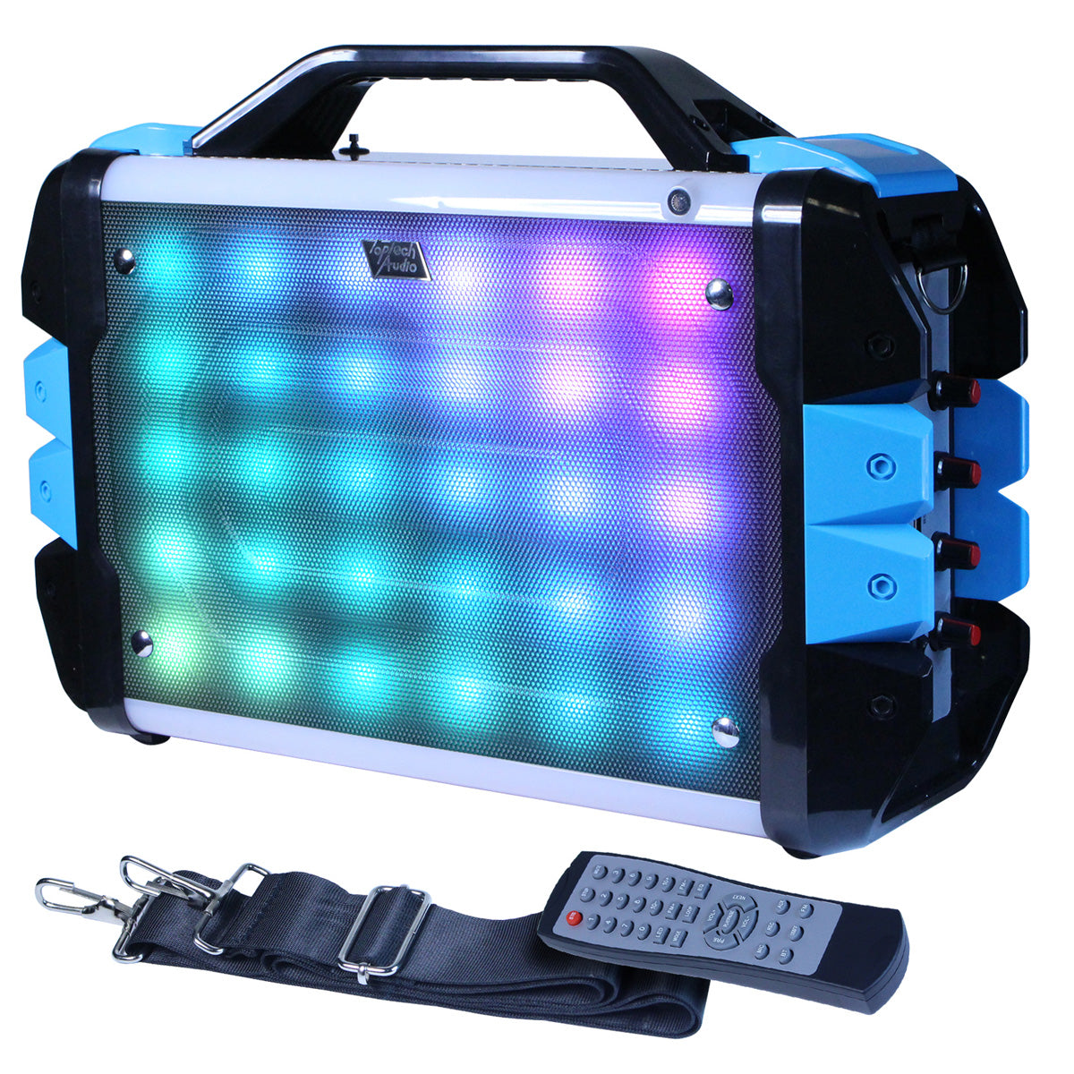 Fully Amplified Portable 1000 Watts Peak Power 6.5” Speaker with led light