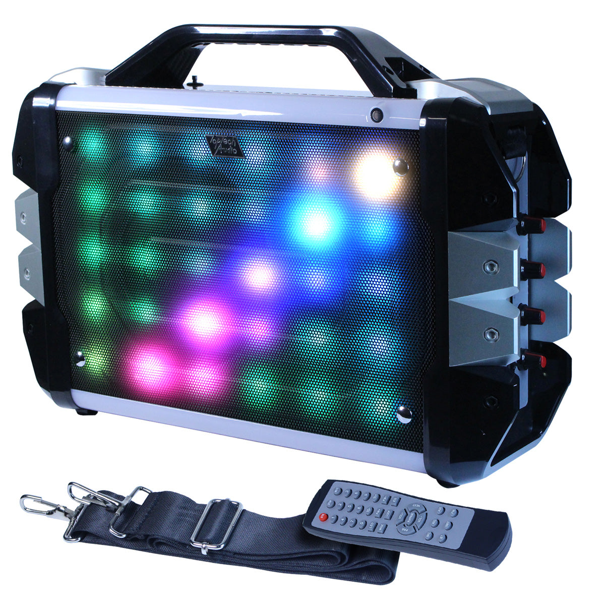 Fully Amplified Portable 1000 Watts Peak Power 6.5” Speaker with led light