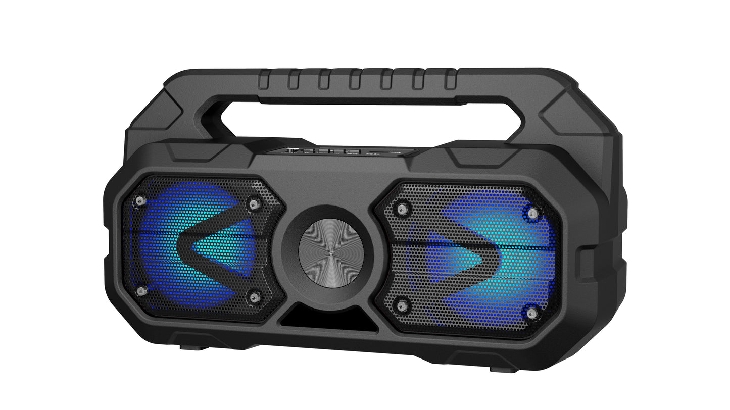 Fully Amplified Portable 1500 Watts Peak Power 2x4” Speaker
