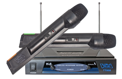 Double Wireless Dynamic Professional Microphone System with Enhanced Mobility - Top Tech Audio
