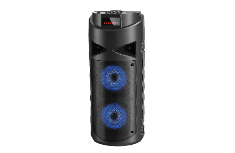 Top Tech Audio Fully Ampliﬁed Multimedia Rechargeable Speaker 1500 Watts Peak Power 2x4 Inch Woofer