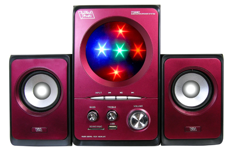 2.1 Powered Multimedia Speaker With Disco Ball