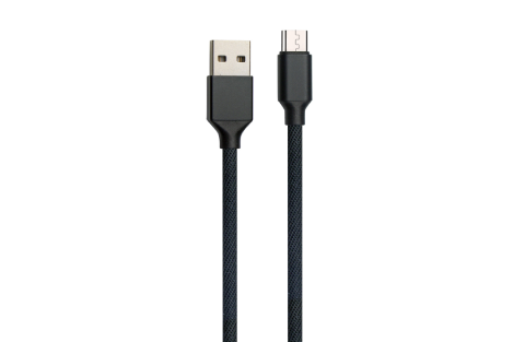 3ft Tangle-Free Braided Micro USB Cable with Fast Charging Alloy Connectors - Top Tech Audio