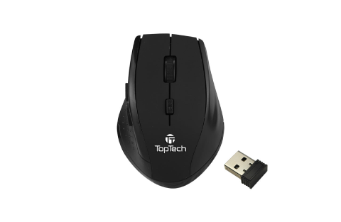 TOPTECH X8 Wireless Mouse with Ergonomic Soft-Touch Design and W/Nano USB Receiver - Top Tech Audio