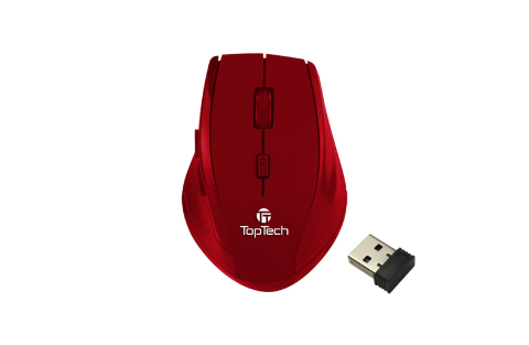 TOPTECH X8 Wireless Mouse, Ergonomic soft-touch design Wireless Mouse W/Nano USB Mini Receiver
