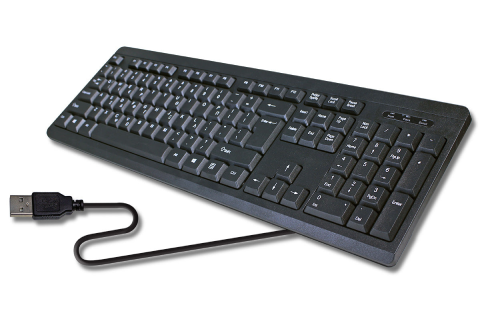 TOPTECH X5 Slim Wired External Office Keyboard with USB Interface