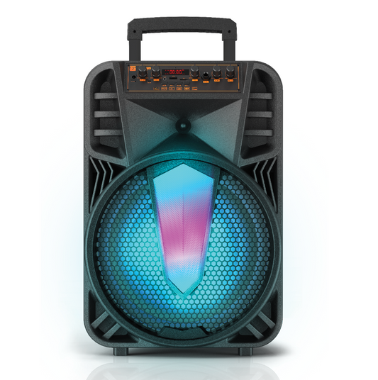 TOPTECH BRAZE-12, 12 Inch Woofers Rechargeable Party Portable Speaker with Multi-color Disco Lights on Grill,10 meters (33ft)Bluetooth Distance,of Blazing Powerful Sound,for Mic/USB/TF Card/Aux/FM Radio/Remote Control