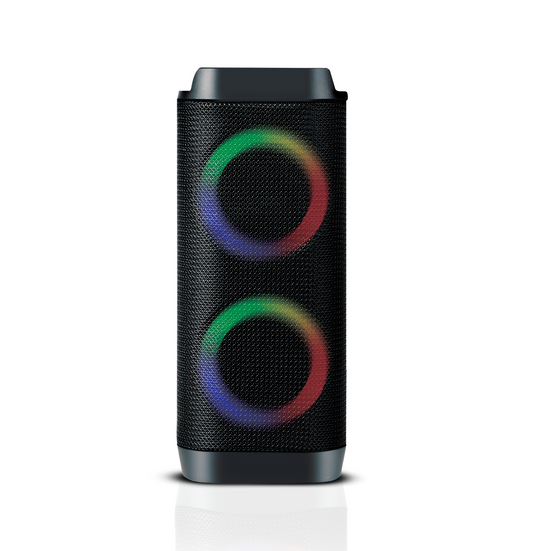TOPTECH KL-5, Dual 3 inch Woofers Bluetooth Party Speaker with Karaoke Microphone,USB/SD,FM Radio,AUX,Party Disco Lights, TWS Pairing,Long Playtime for Outdoor Party