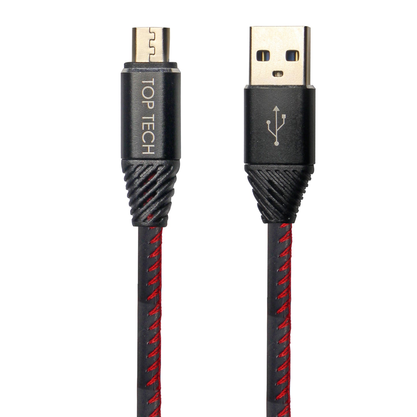 Premium Leather Charging Cable, Fast Charge & Tangle-Free (3 Ft. Long)