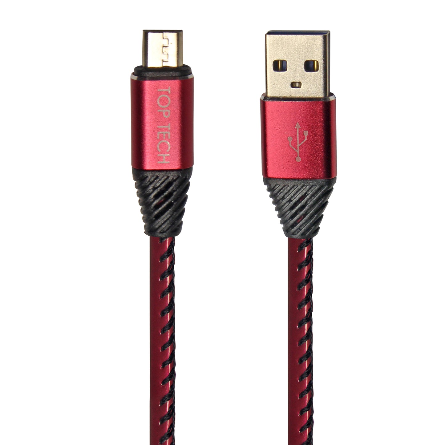 Premium Leather Charging Cable, Fast Charge & Tangle-Free (3 Ft. Long)