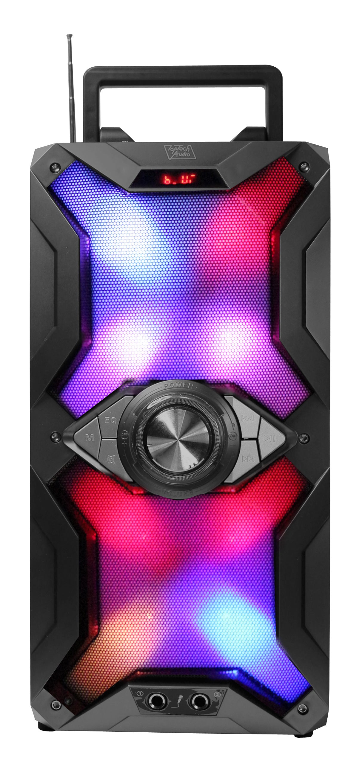 500 Watts Portable Multimedia Speaker with Bluetooth, FM Radio & USB/SD Support