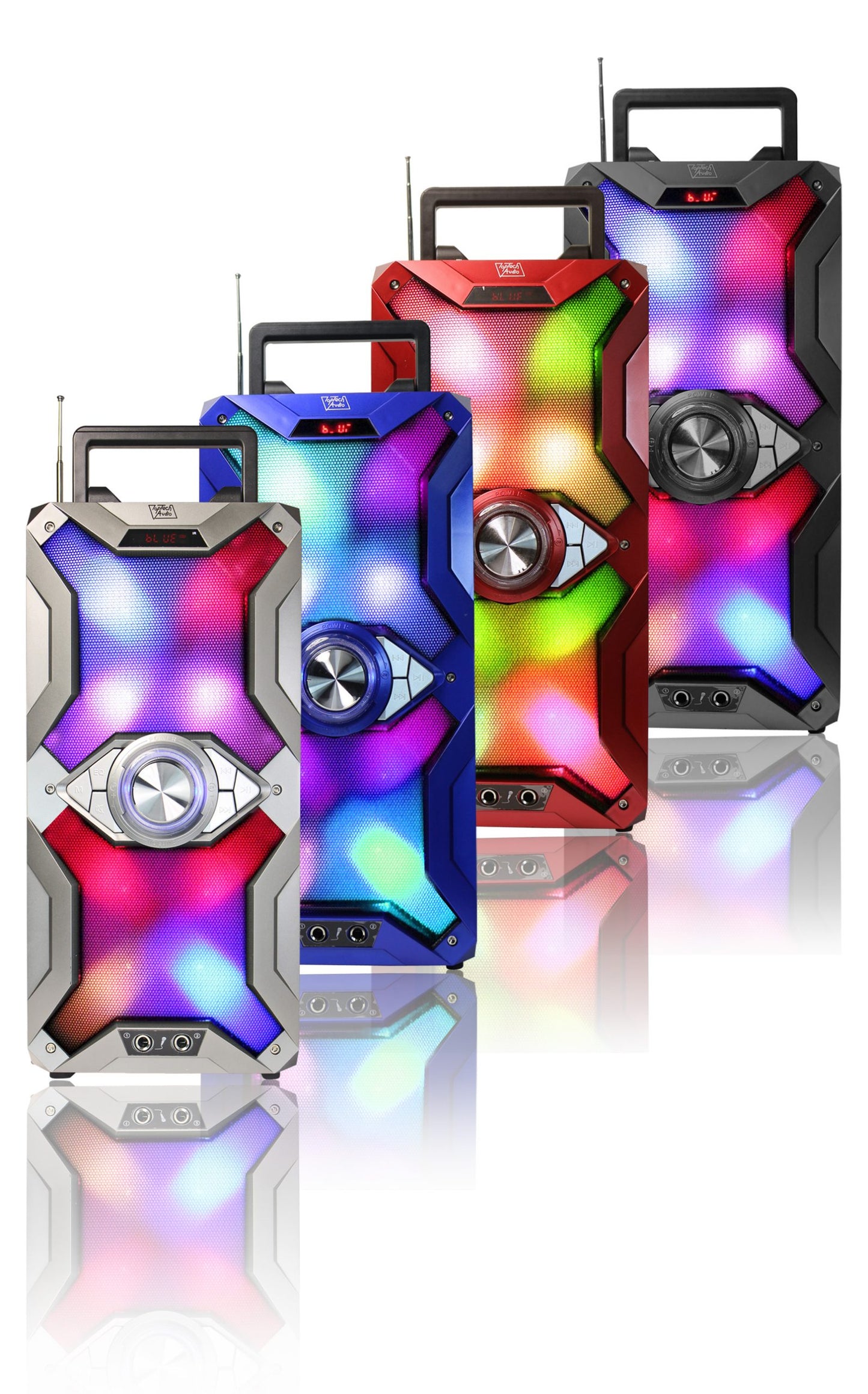 500 Watts Portable Multimedia Speaker with Bluetooth, FM Radio & USB/SD Support