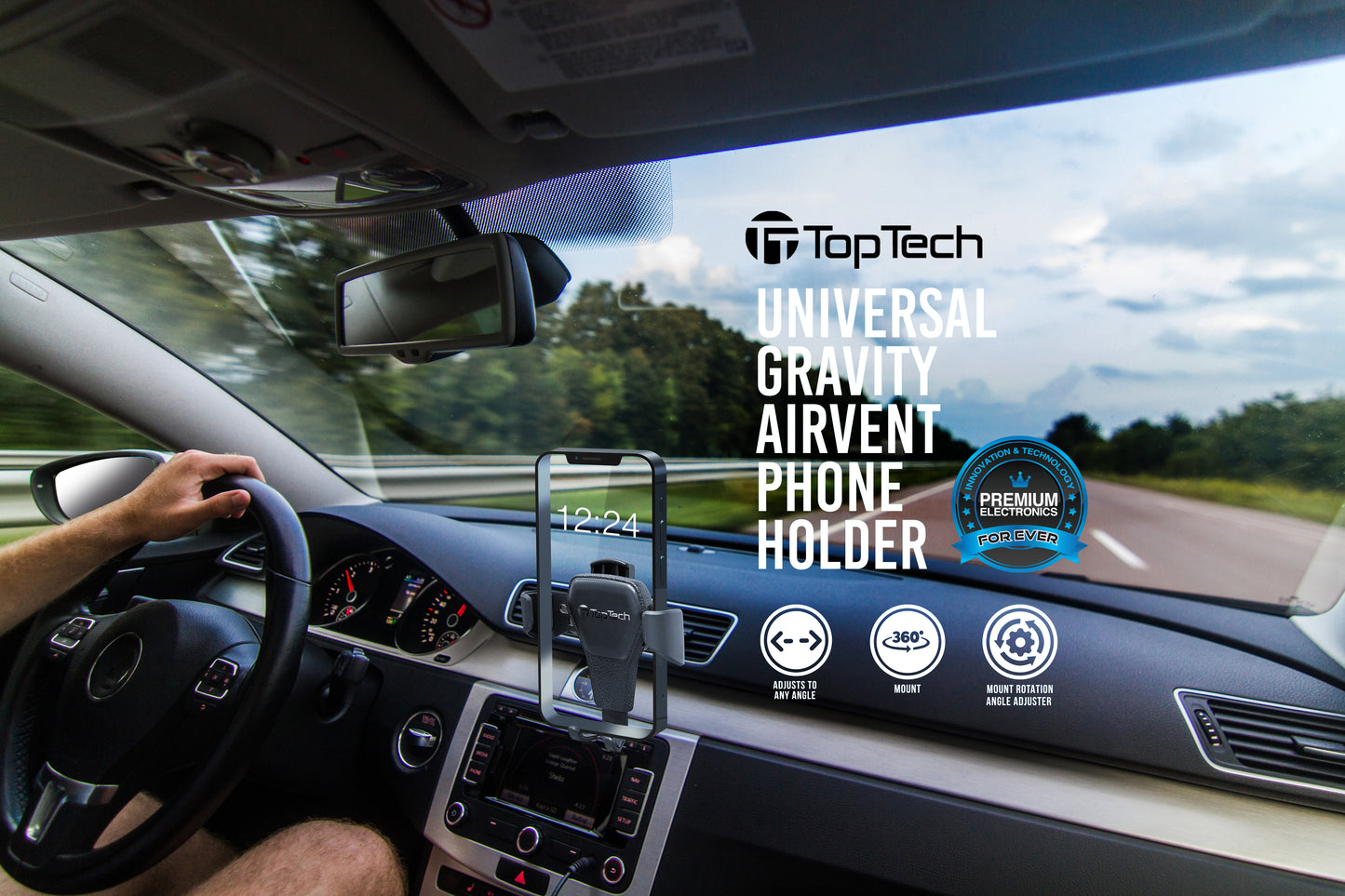 AirVent Car Mount 109 Universal Smartphone Holder for Vent Mounting