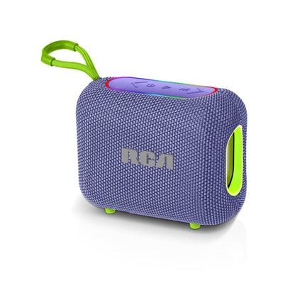RCA BEAT-33 5W Portable Bluetooth Speaker with RGB Lights & Multiple Inputs