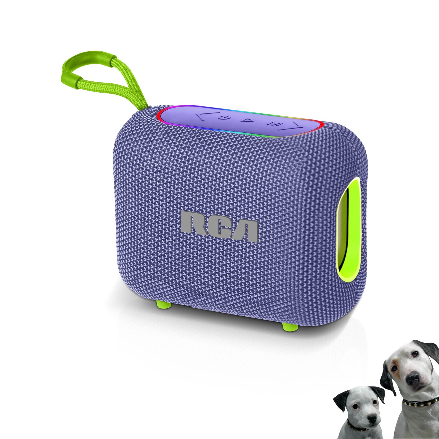 RCA BEAT-33 5W Portable Bluetooth Speaker with RGB Lights & Multiple Inputs