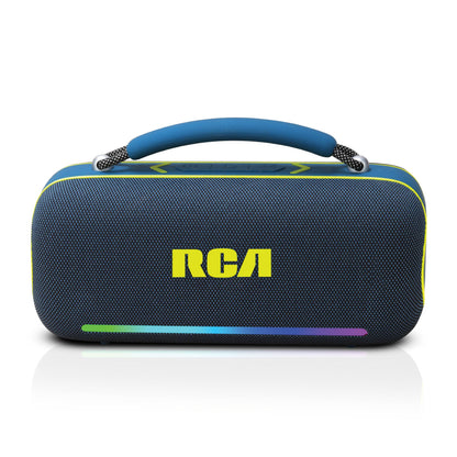 RCA BEAT-5 Portable Bluetooth Speaker 40W IPX5 Wireless Speaker with RGB Light