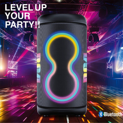 RCA BEAT-88 Portable Bluetooth Speaker Wireless Karaoke Speaker with Mic & RGB Light