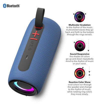 RCA FLEX-4 Mini Bazooka Flame Party Speaker with Sound Effects, 12H Playback Time, Bluetooth Version 5.1