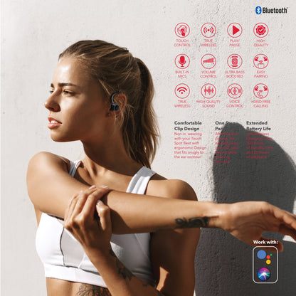 RCA Wave-70 True Wireless Earbuds with Hi-Res Audio & 20H Playtime