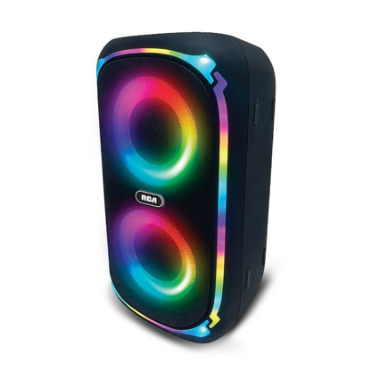 RCA BEAT-204 Portable Bluetooth Speaker Wireless Karaoke Speaker with LED Light
