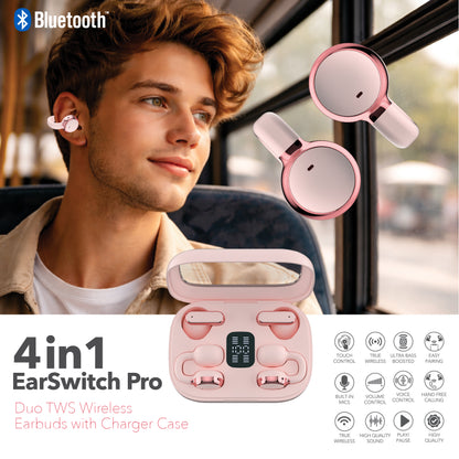 RCA TUNE-20 True Wireless Earbuds with Dual Pair Design