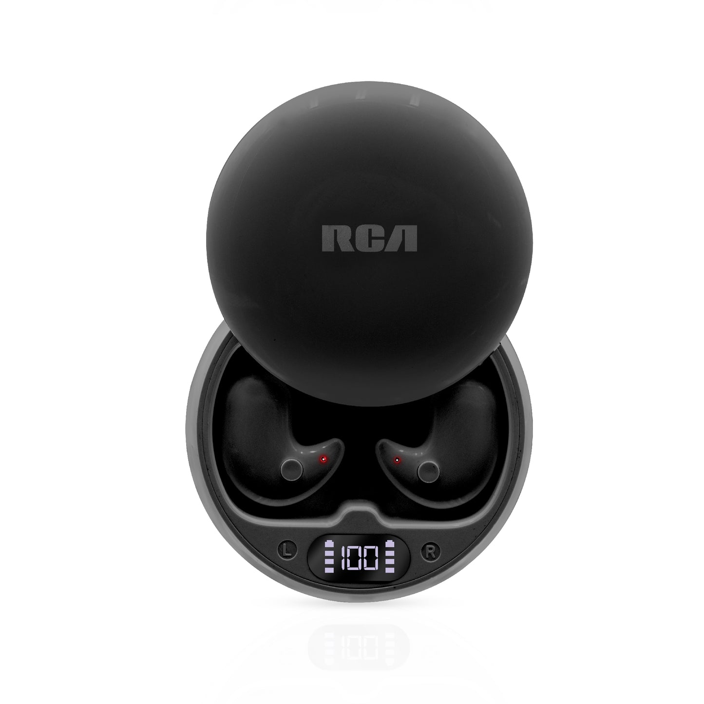 RCA Wave-80 True Wireless Earbuds, 20H Playtime, Hi-Res Audio, Big Bass