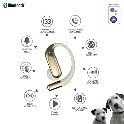 RCA TUNE-85 True Wireless Earbuds with AI Translation in 133 Languages