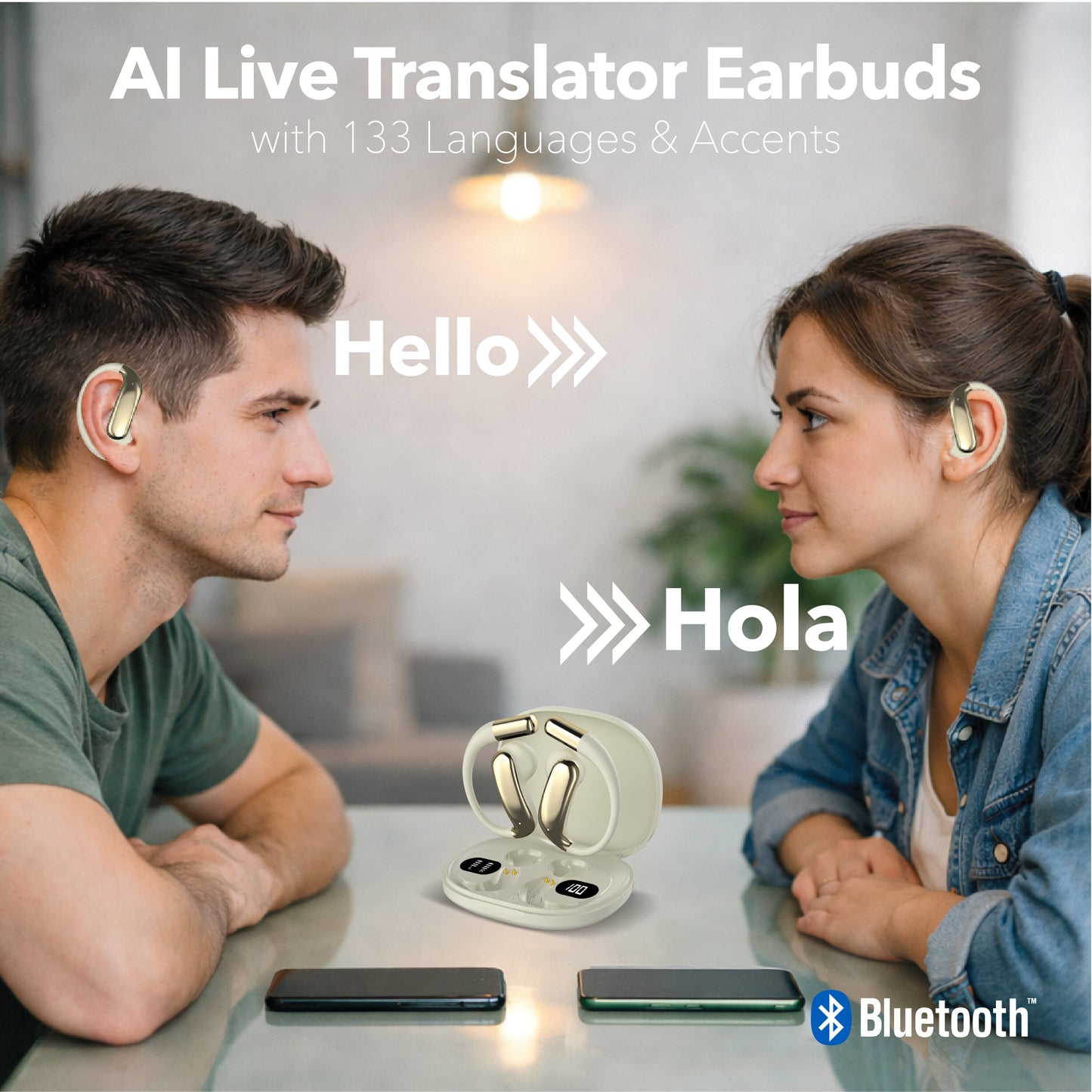RCA TUNE-85 True Wireless Earbuds with AI Translation in 133 Languages