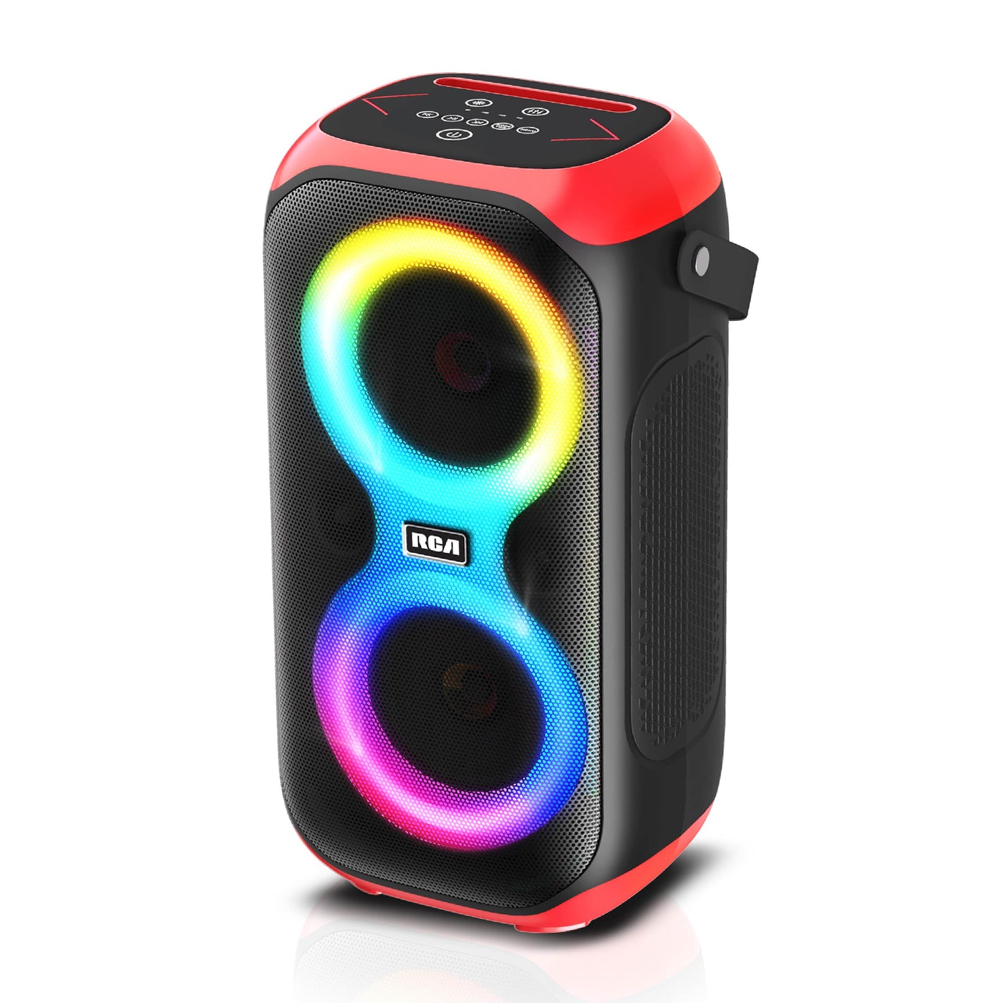 RCA BEAT-10 Portable Bluetooth Speaker Wireless Karaoke Speaker with Mic & RGB Light