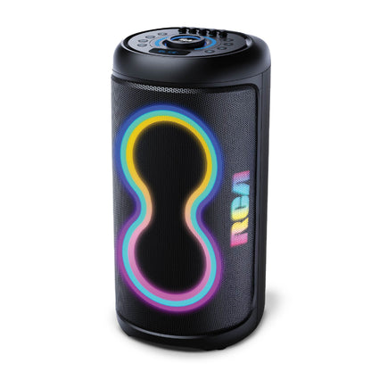 RCA BEAT-66 Portable Bluetooth Speaker Wireless Karaoke Speaker with Mic & RGB Light