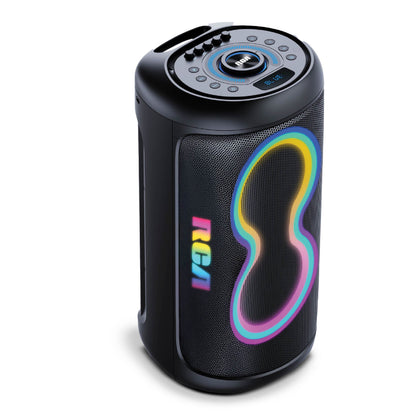 RCA BEAT-66 Portable Bluetooth Speaker Wireless Karaoke Speaker with Mic & RGB Light