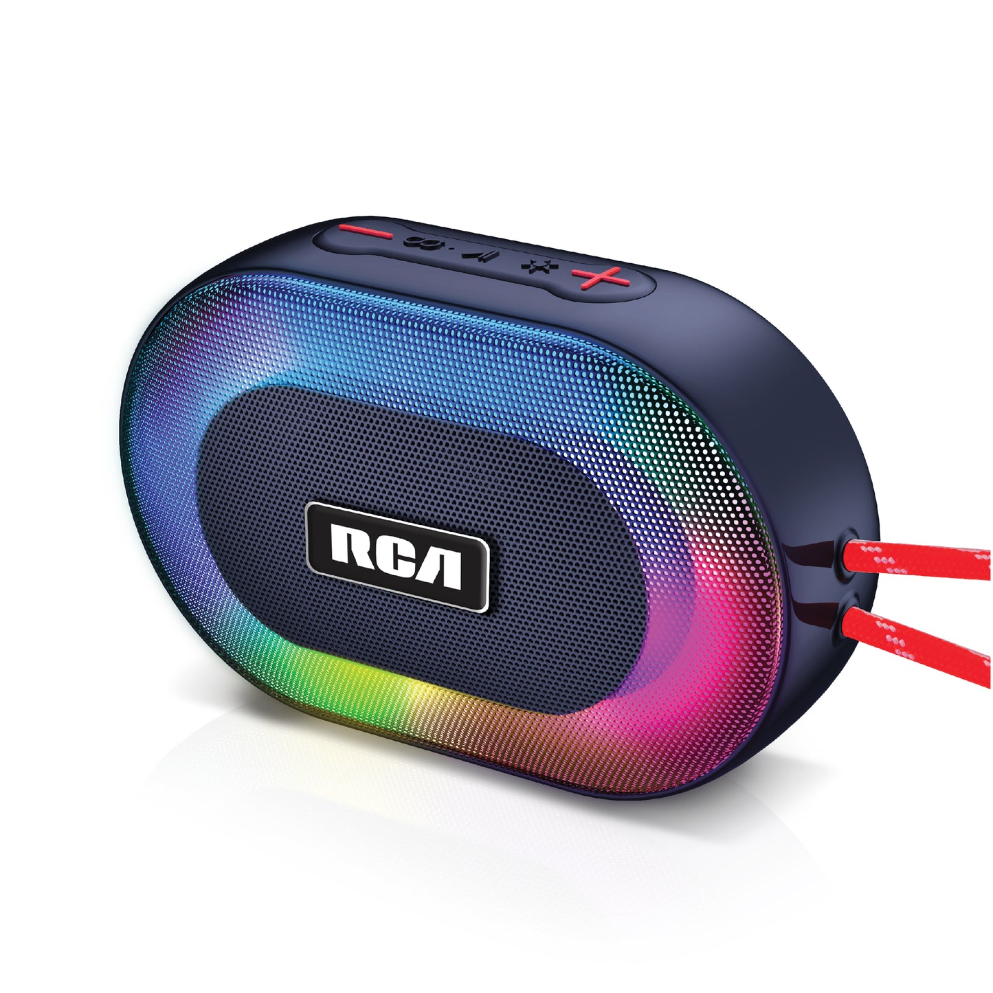 RCA IP5 Disco-101 Water-Resistant Bluetooth Speaker with 5W Output, LED Mode