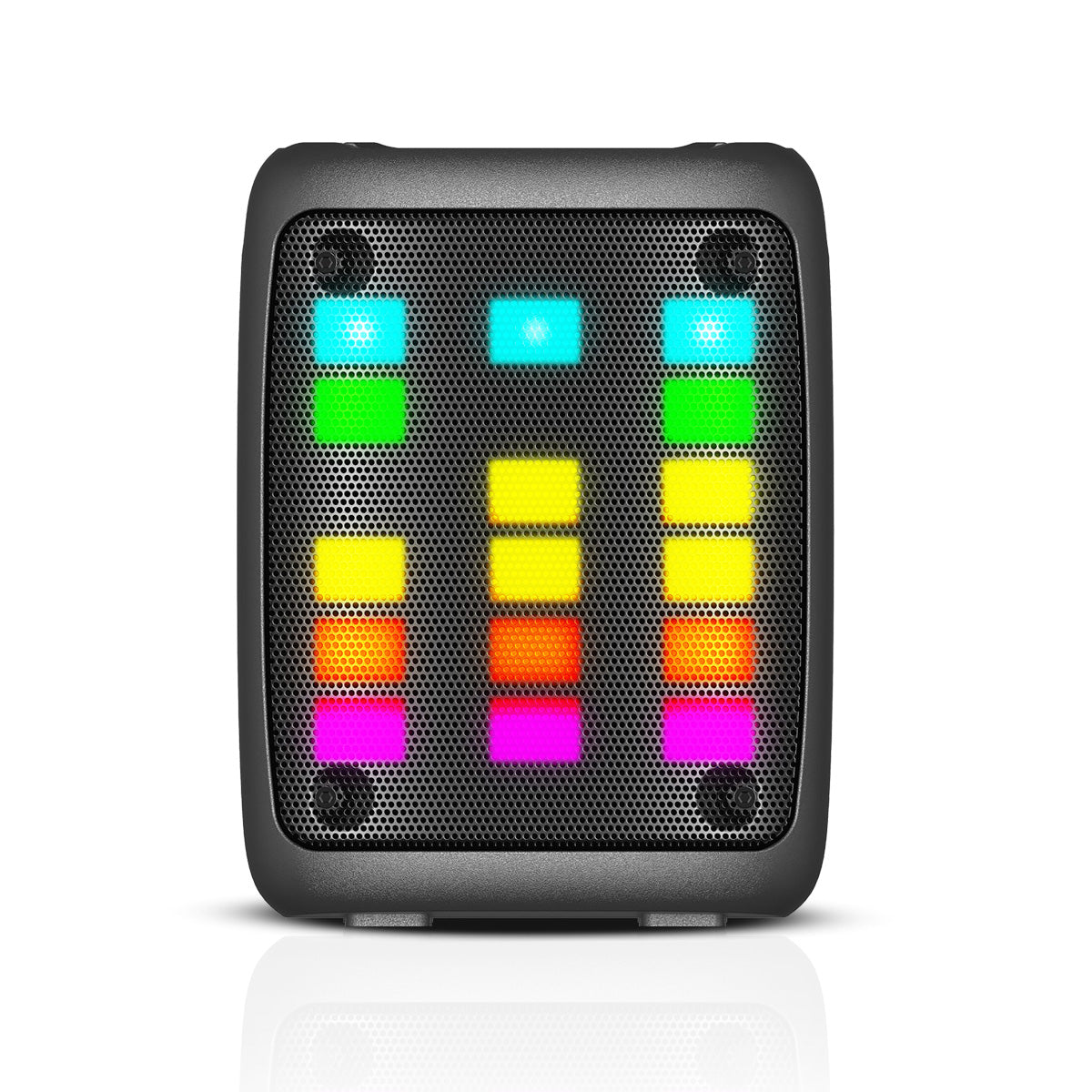 RCA Disco 103 RGB Wireless Mini Party Speaker with LED Show Lights Effect, Bluetooth and 3" Woofer